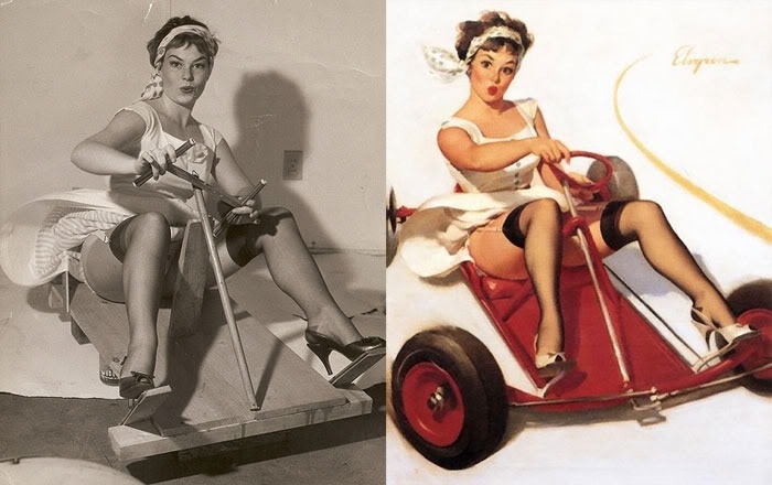 Gil Elvgren’s Pin-Up Girls And Their Photo Reference