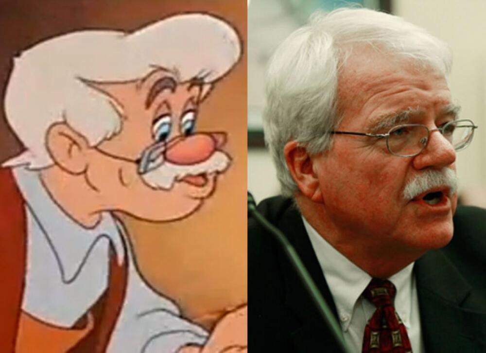 Rep. George Miller & Mister Geppetto (Pinocchio) 
