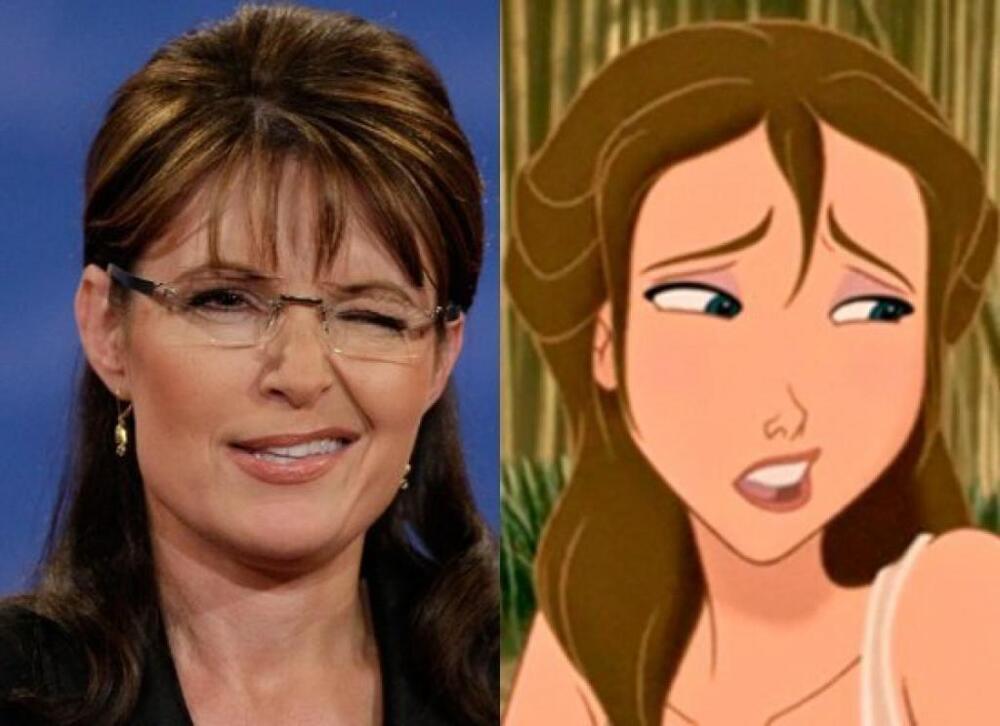 Former Alaska Gov. Sarah Palin & Jane (Tarzan)