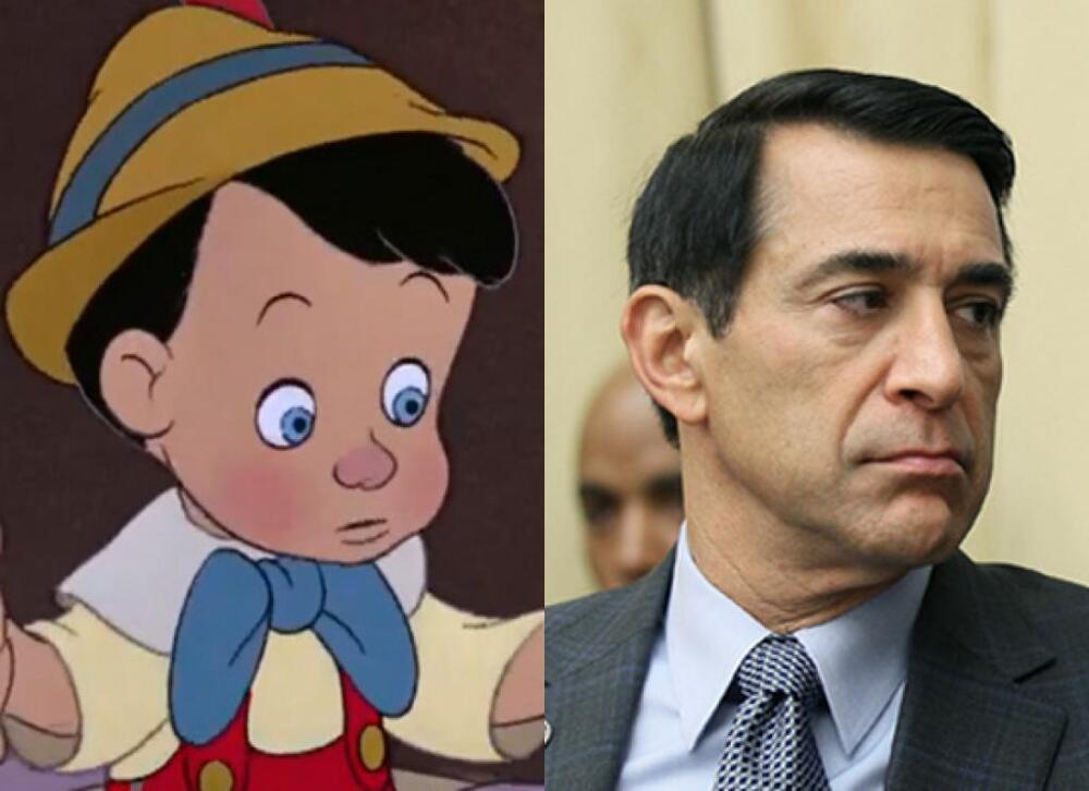 Rep. Darrell Issa & Pinocchio (Pinocchio) 