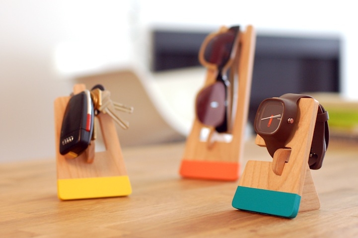Modern Wooden "Houses" Keep Objects Organized
