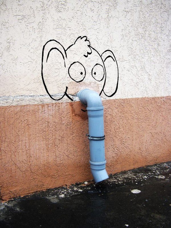 Cute and Clever Street Art of Alexey Menschikov