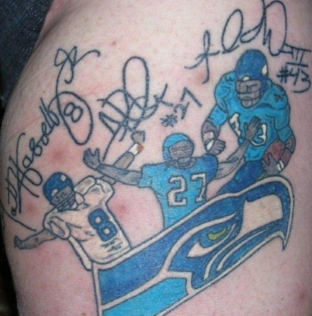 Seattle Superfan Tattoos Are A Little Crazy 