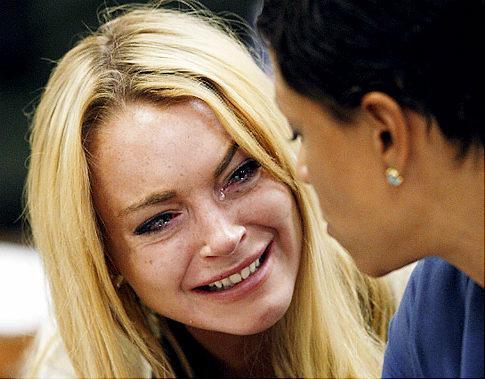 Crying Lindsay Lohan 