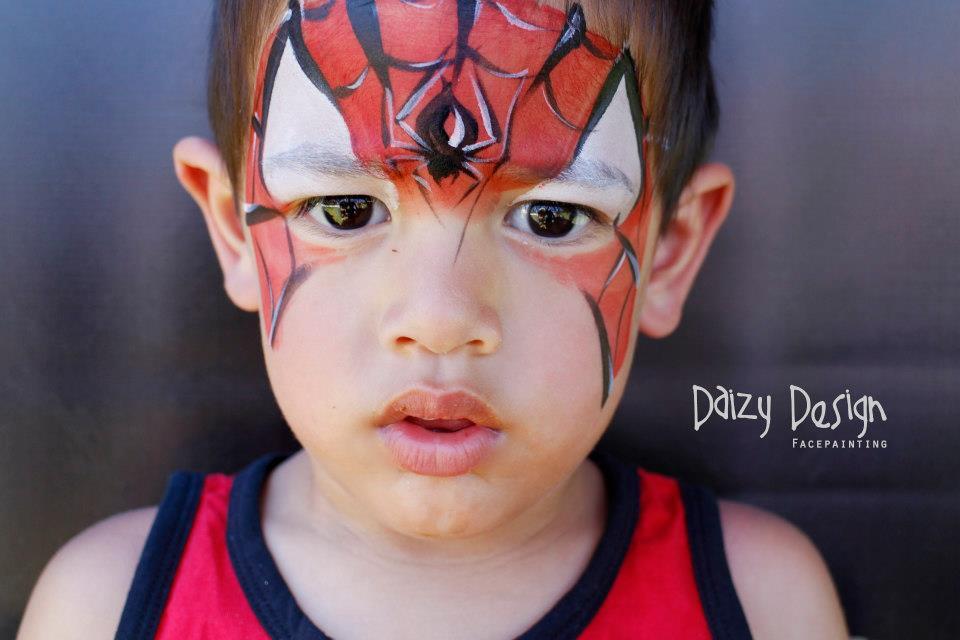 Spider Man Face Paint 