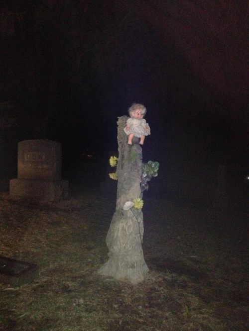 Creepy Cemetery Doll 