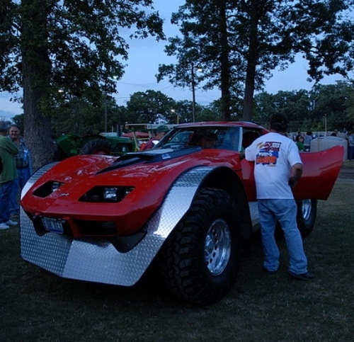 Raised Corvette 4-wheeler 