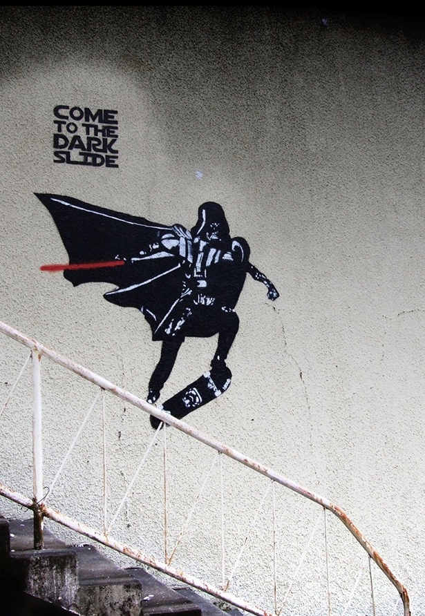 Darth Vader Skateboarder 