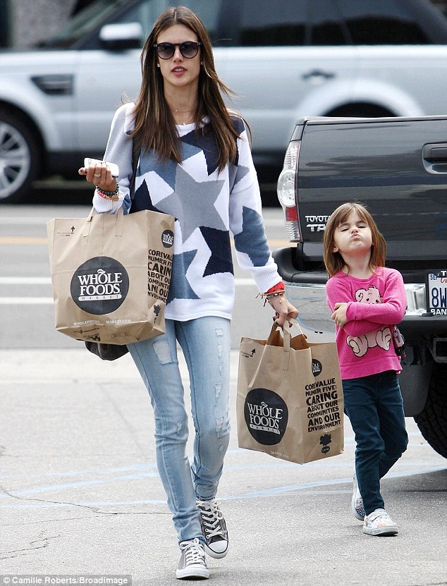 Alessandra Ambrosio's Daughter is Not Happy 
