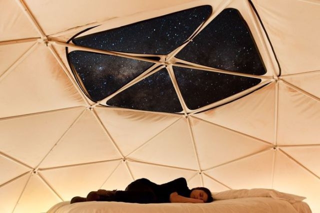 Sleeping under the stars 