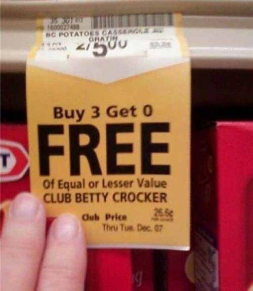 Buy 3 Get 0 Free 