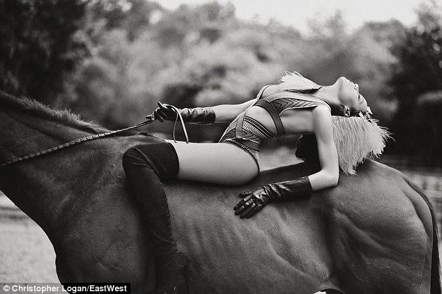 Selita Ebanks Riding A Horse 