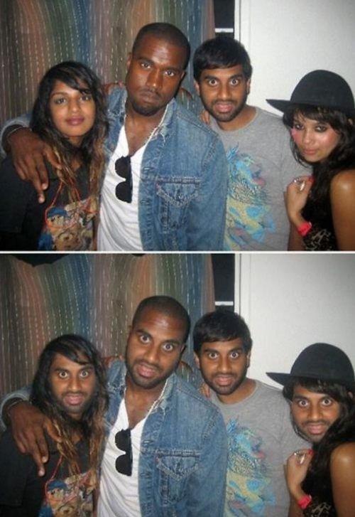 Aziz Ansari,  Kanye West, MIA 