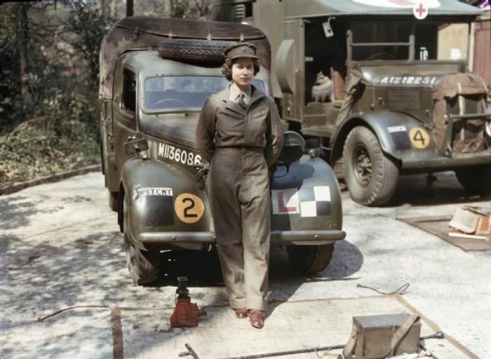 Queen Elizabeth during WWII service