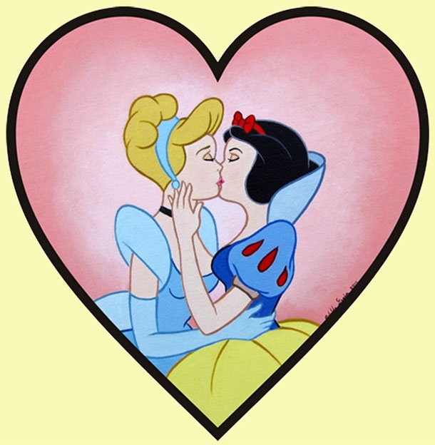 Princesses Kissing 