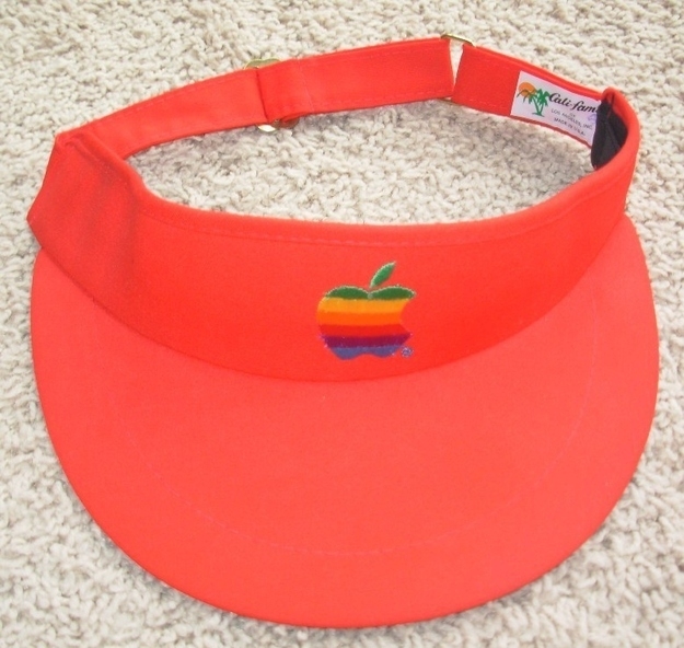Vintage Rainbow Logo Visor, $34.99