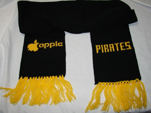 Early '80s Apple Computer Pittsburgh Pirates Scarf, $129.99