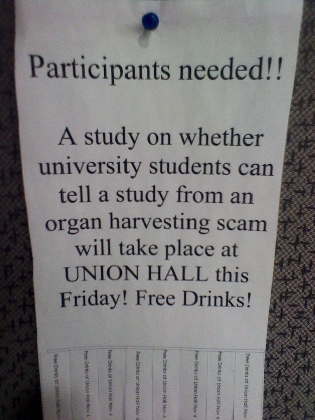 1. Free drinks?! Who gives away drinks?