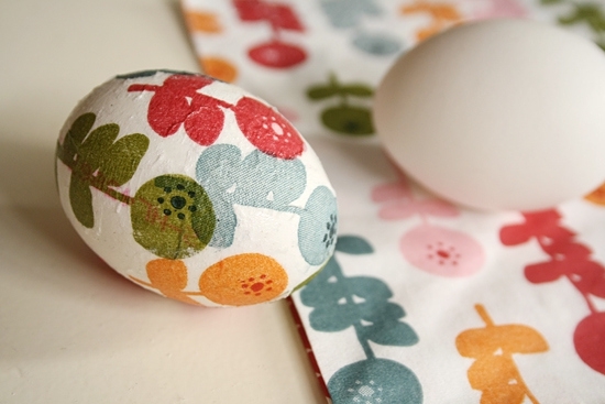 2. Decoupage Easter Eggs