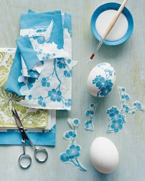 3. Paper Napkin Decoupage Easter Eggs