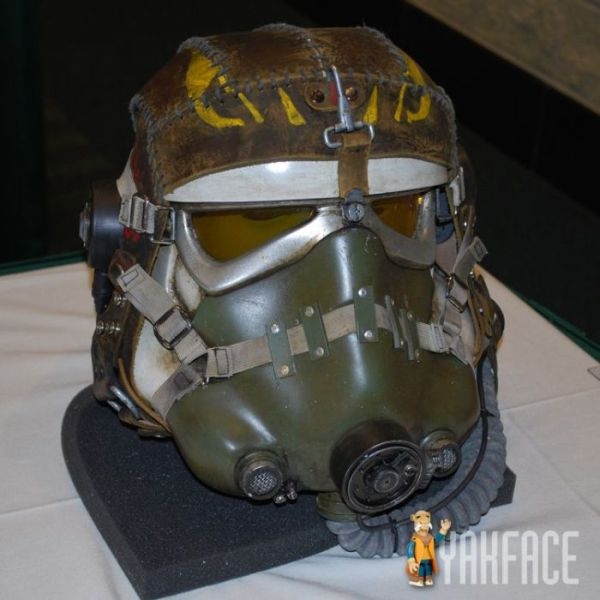 green customized storm trooper helmets