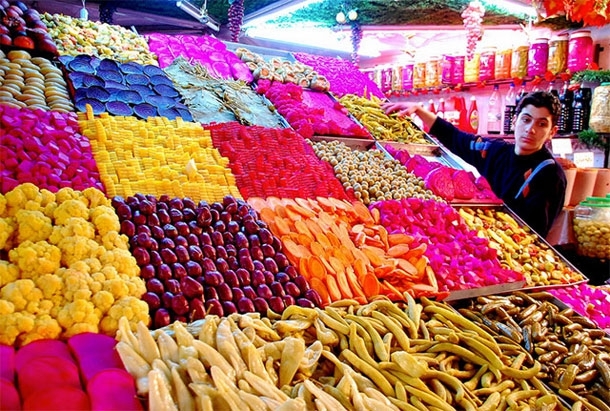 Colorful Street vendor 