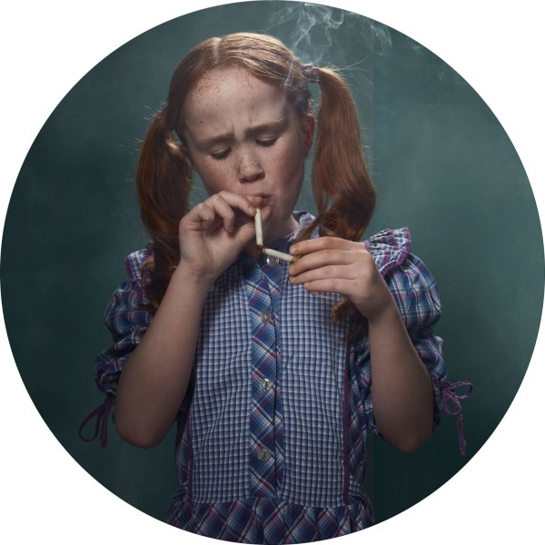 Little Girl Smoking 