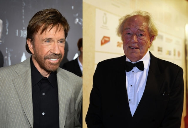 Chuck Norris and Michael Gambon are both 73
