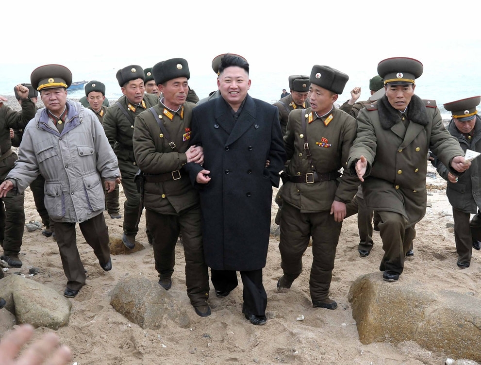 Kim Jong-Un Walking The Beach 