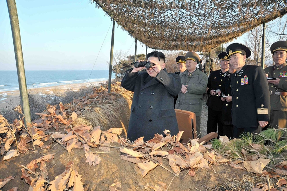 Kim Jong-Un Looks On 
