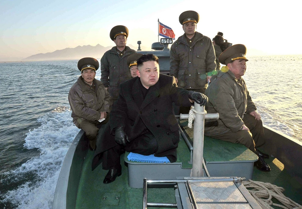 Kim Jong-Un On A Boat 