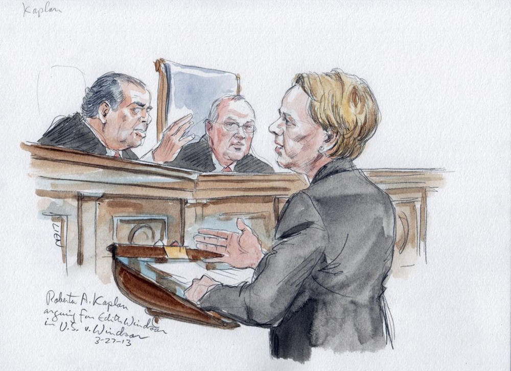 Edith Windsor Court Drawing 