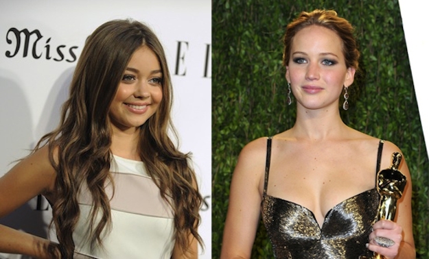Celebrities wSarah Hyland and Jennifer Lawrence are both 22.ho are the same age 