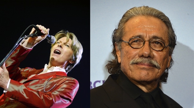 David Bowie and Edward James Olmos are both 66.