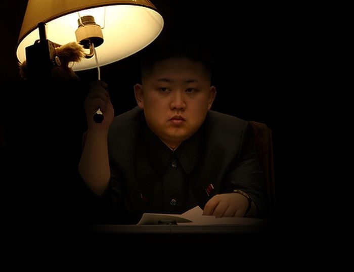 Kim Jong-Un Turning On A Lamp 