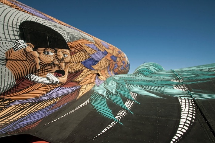 Plane Graffiti Art 