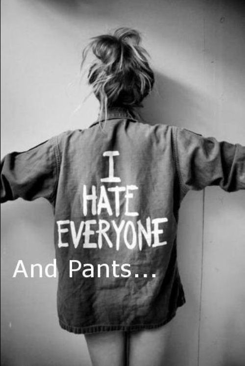 I Hate Everyone and Pants 