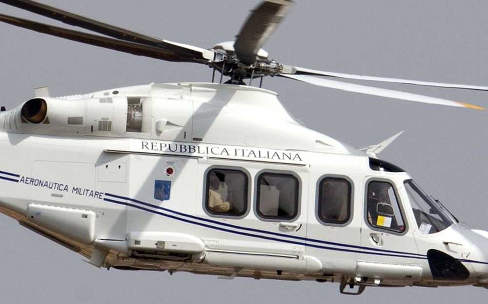 Pope Francis Arrived Via Helicopter 