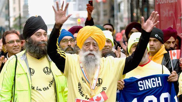 Warm Welcome For Fauja Singh