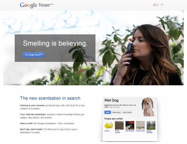 Google Pranks Masses with Google Nose Beta 