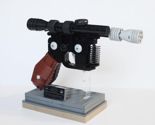 LEGO Built DL-44 Blaster Pistol Star Wars Weapon 