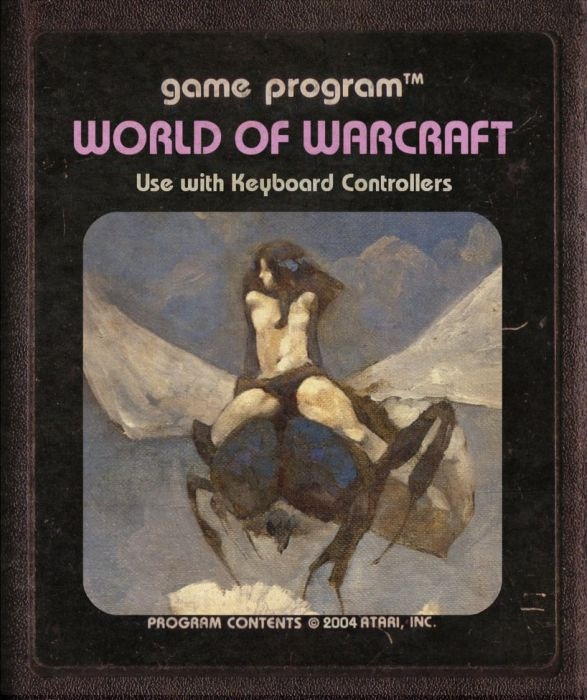 World Of Warcraft Atari Cartridge 