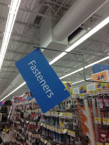 fasteners signs needs more fasteners 