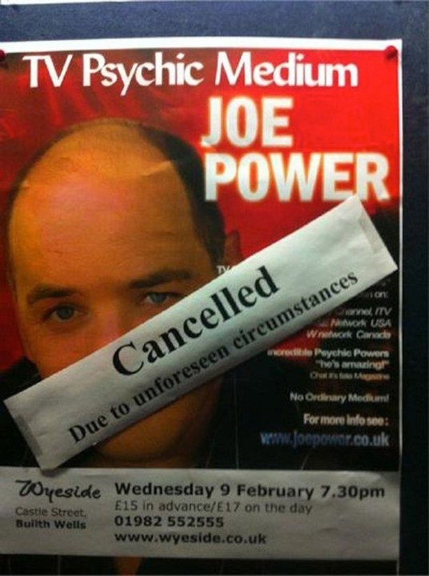 Physic Show Cancelled 