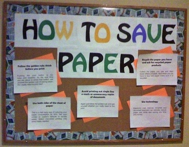 How to save paper 