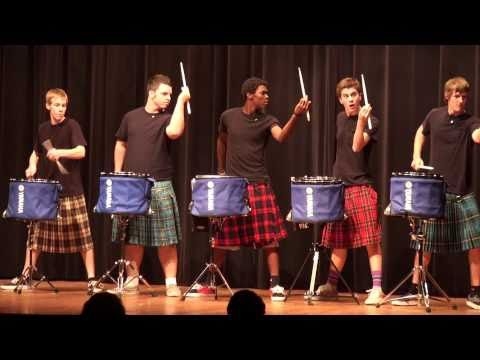 THE OFFICIAL Hot Scots drum line - 2011 - Nigel - Talent Show at LHHS 