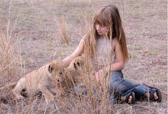 Petting Lion Cubs 