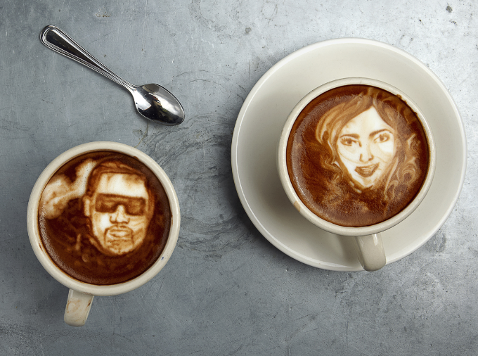 Celeb Coffee Art 