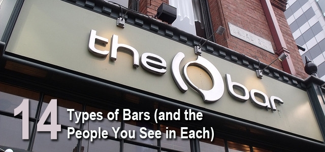 The 14 different Types Of Bars 