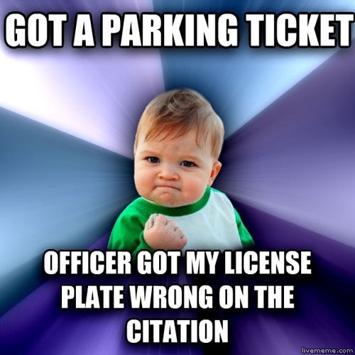 Parking ticket win 